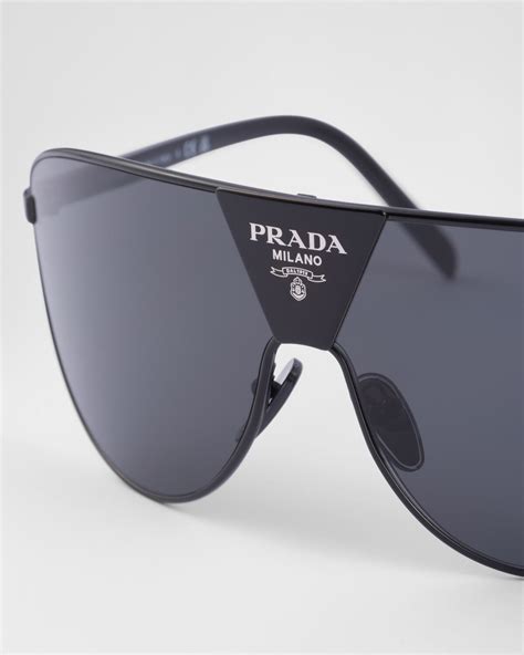 Slate Gray Lenses Prada Runway Sunglasses .